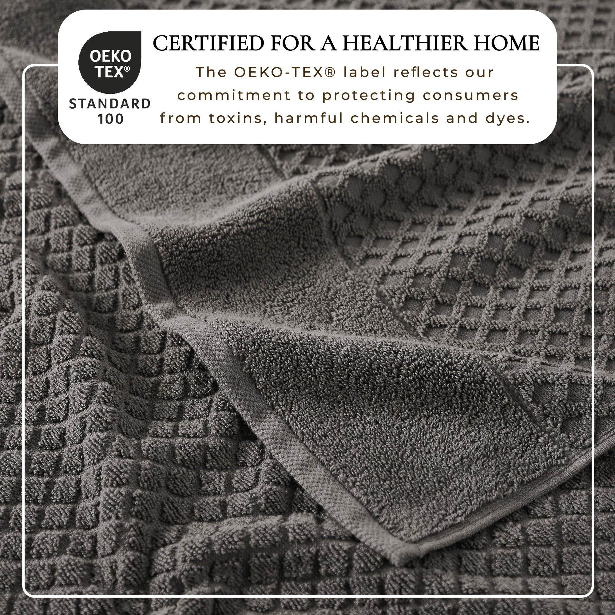 Cotton Diamond Bath Towel Set - Grayson Collection
