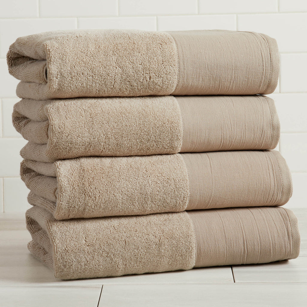 Border 6-Piece Towel Set - Priya Collection