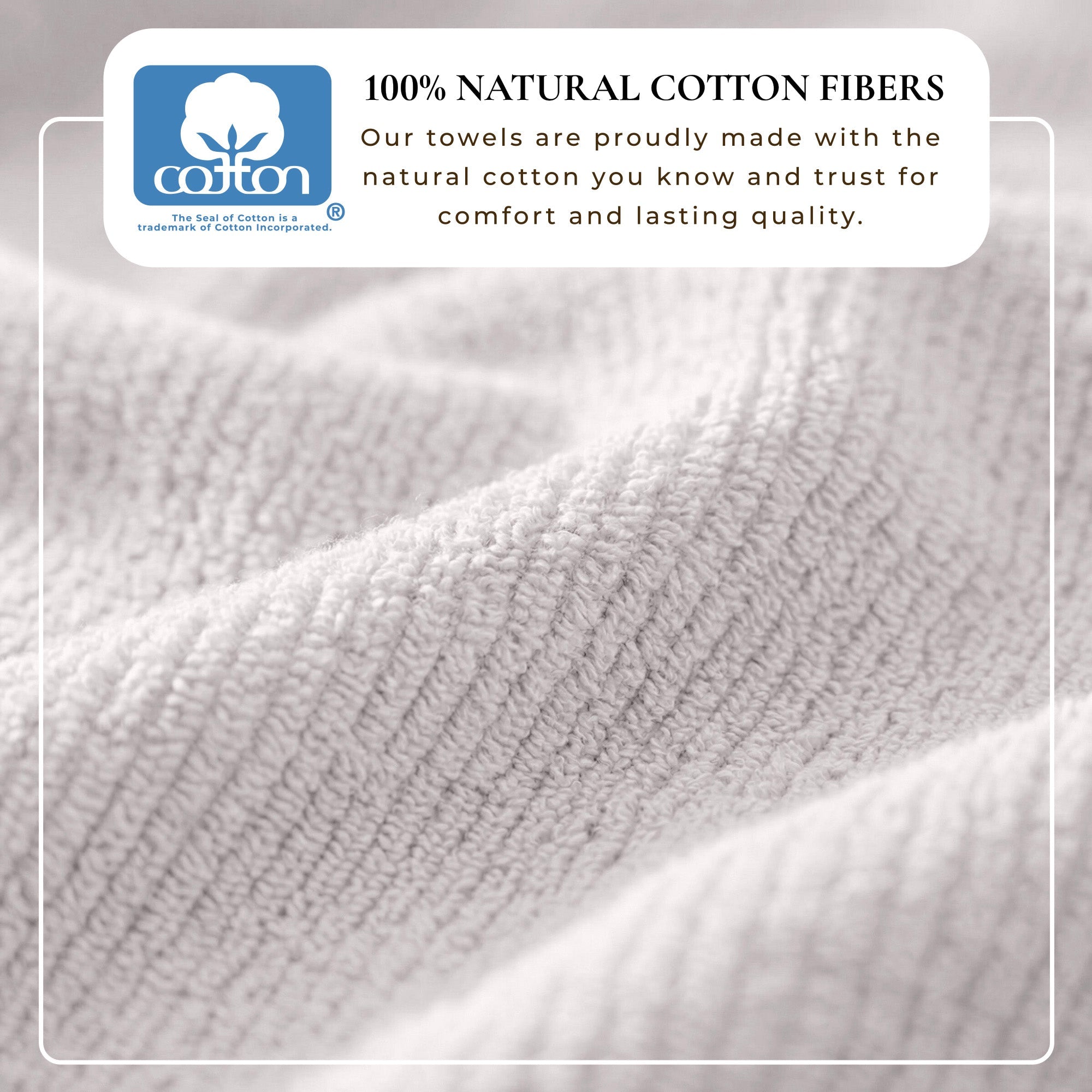 Cotton Ribbed 6-Piece Bath Towel Set - Georgiana Collection