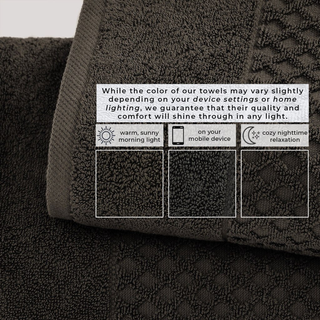 Cotton Diamond Bath Towel Set - Grayson Collection
