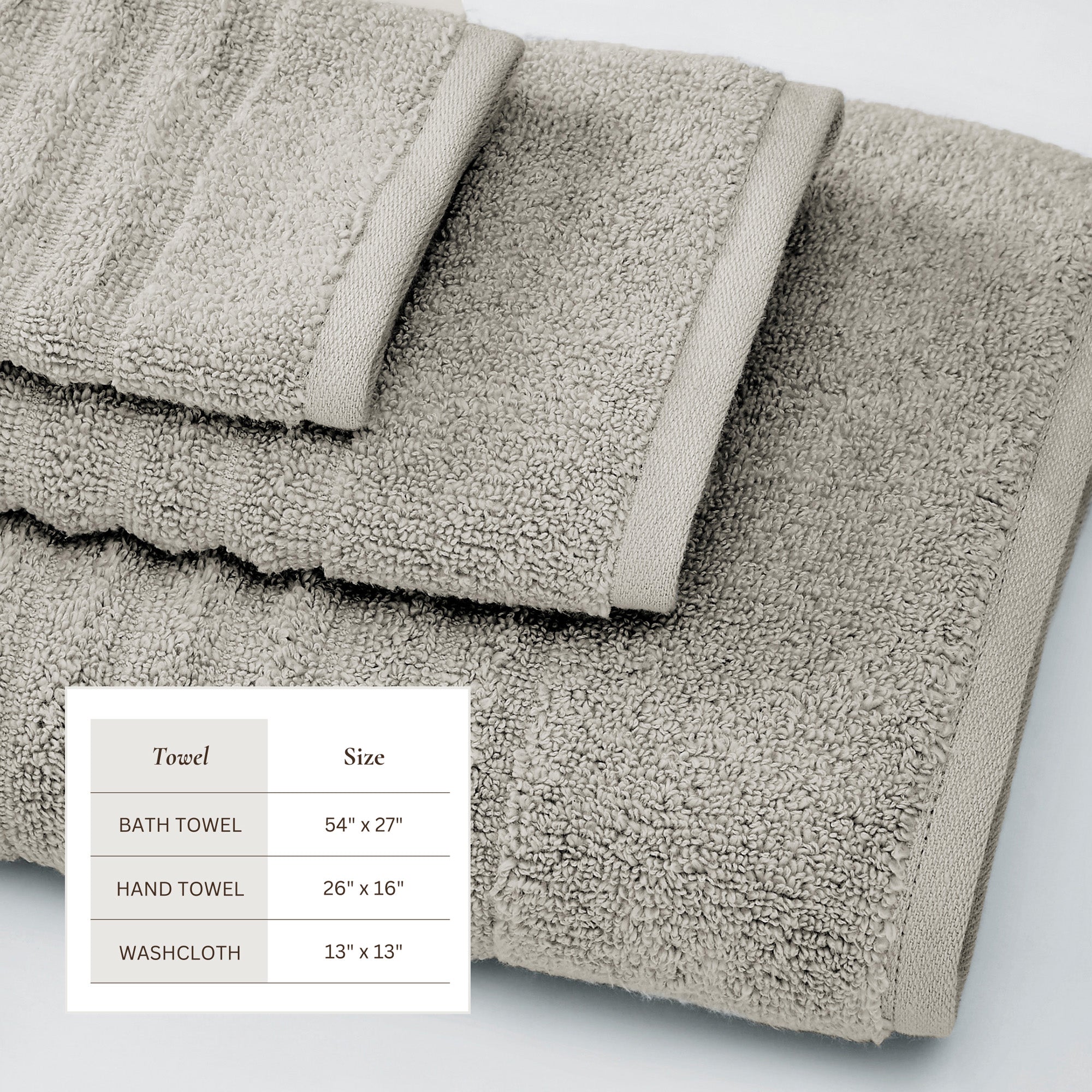 Combed Cotton Bath Towel Set - Karina Collection