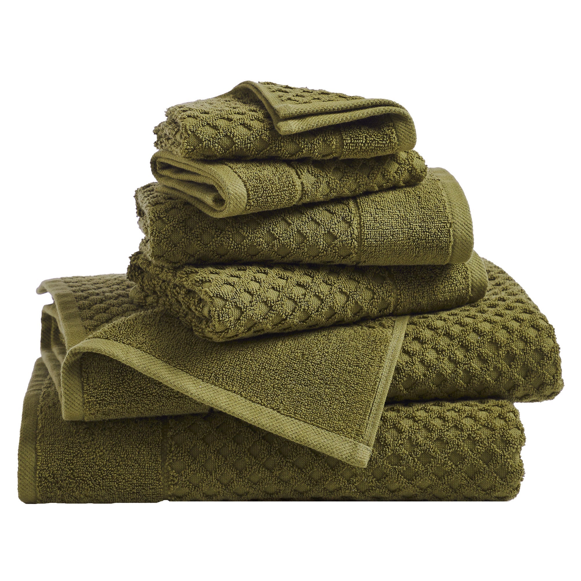 Cotton Diamond Bath Towel Set - Grayson Collection