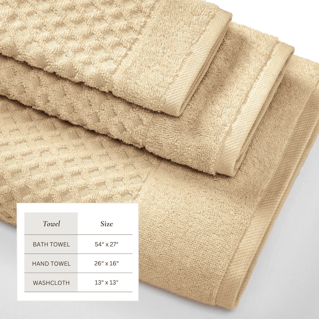 Cotton Diamond Bath Towel Set - Grayson Collection