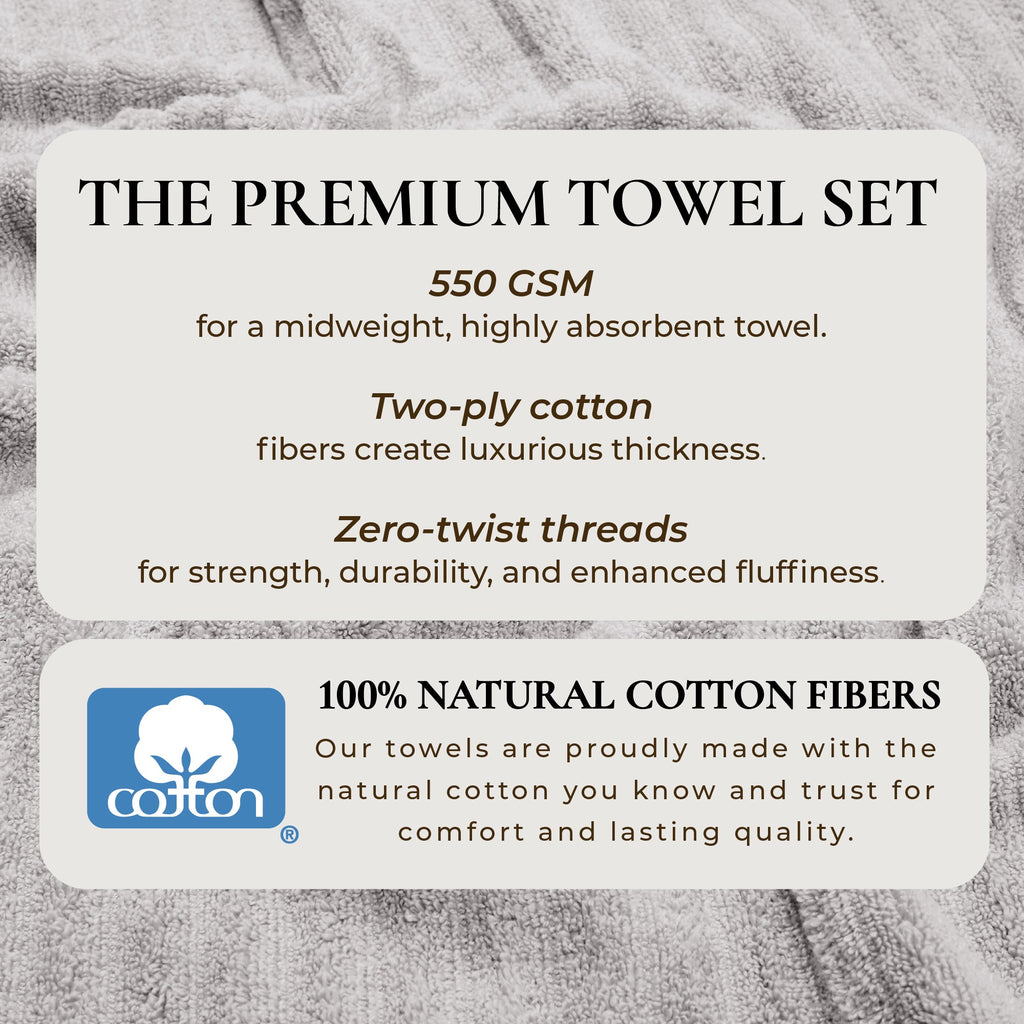 Combed Cotton Bath Towel Set - Karina Collection