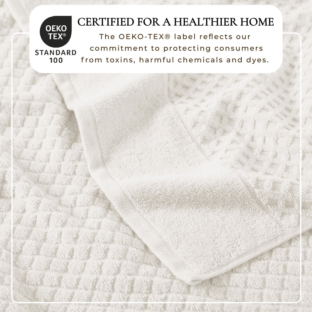 Cotton Diamond Bath Towel Set - Grayson Collection