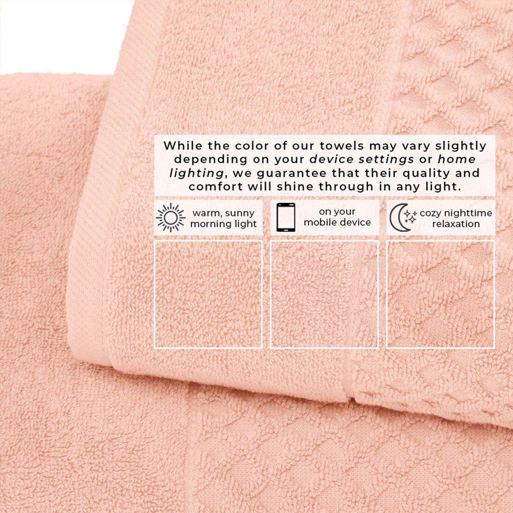 Cotton Diamond Bath Towel Set - Grayson Collection