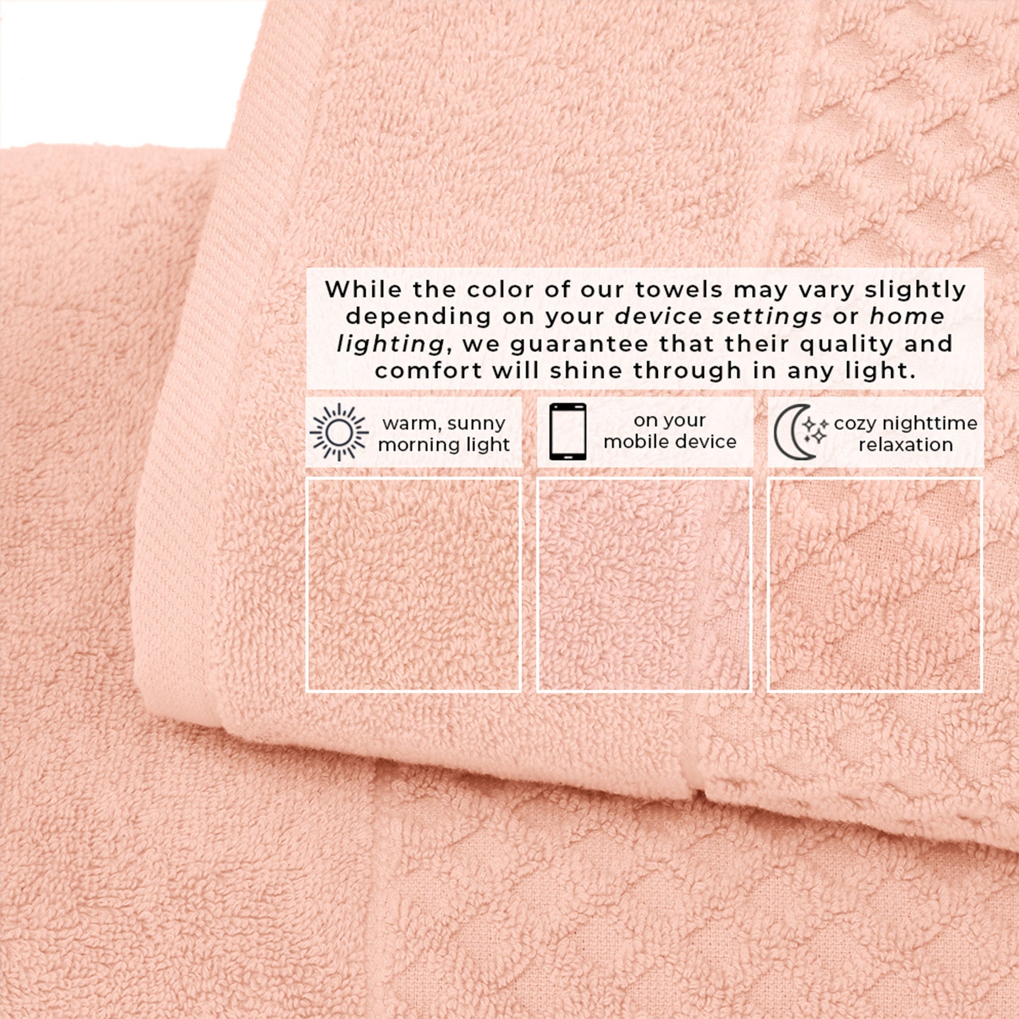 Cotton Diamond Bath Towel Set - Grayson Collection