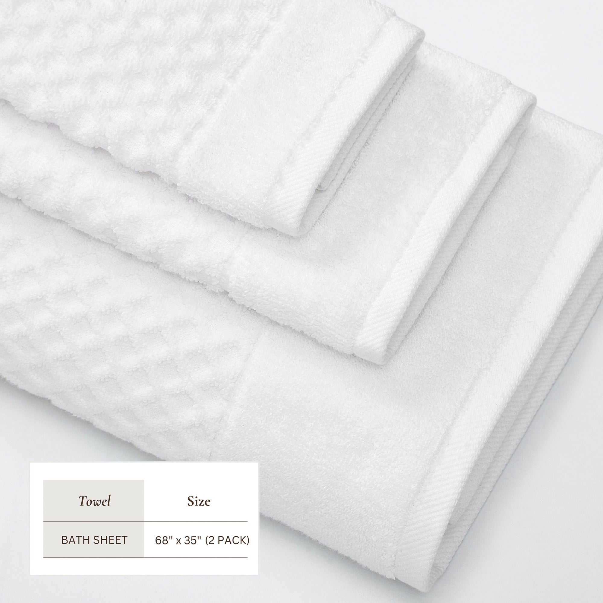 Cotton Diamond Bath Towel Set - Grayson Collection