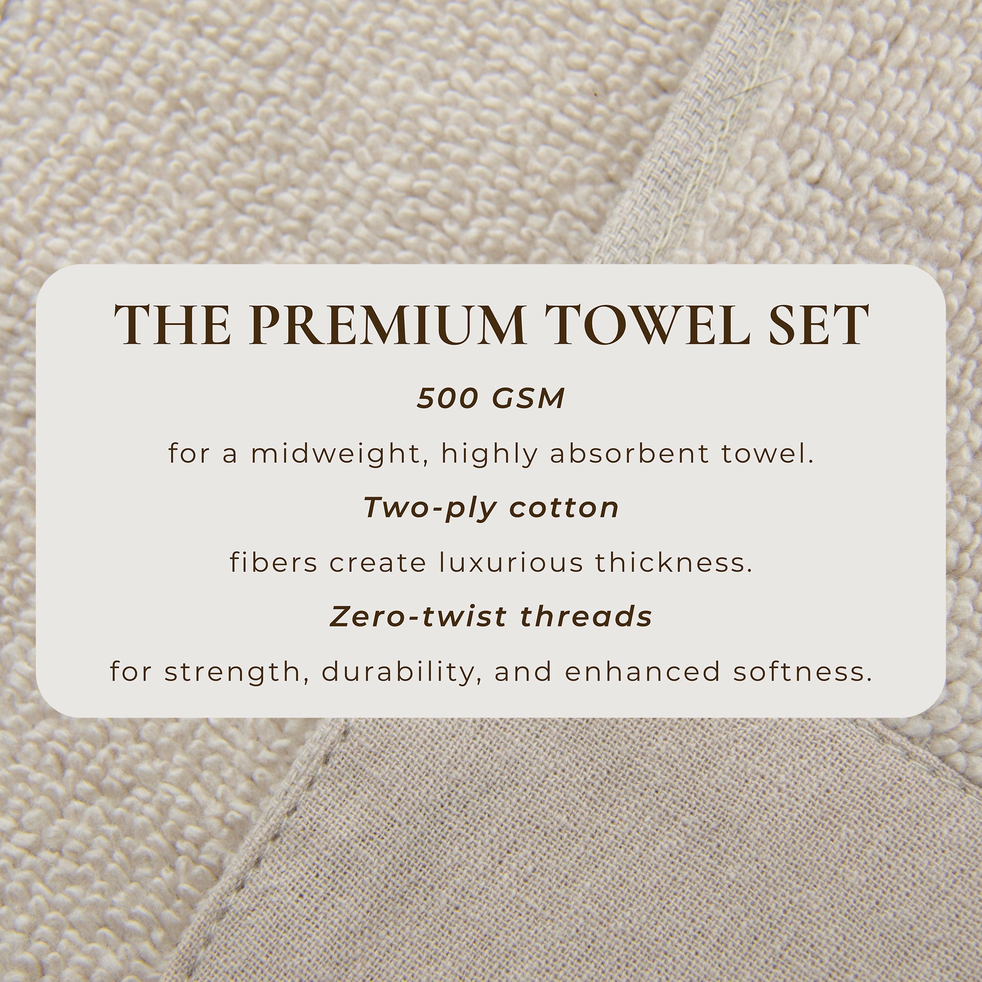 Border 6-Piece Towel Set - Priya Collection