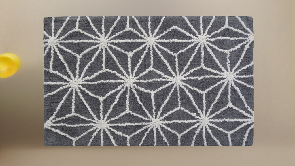 Geometric Pattern in Grey & Ivory