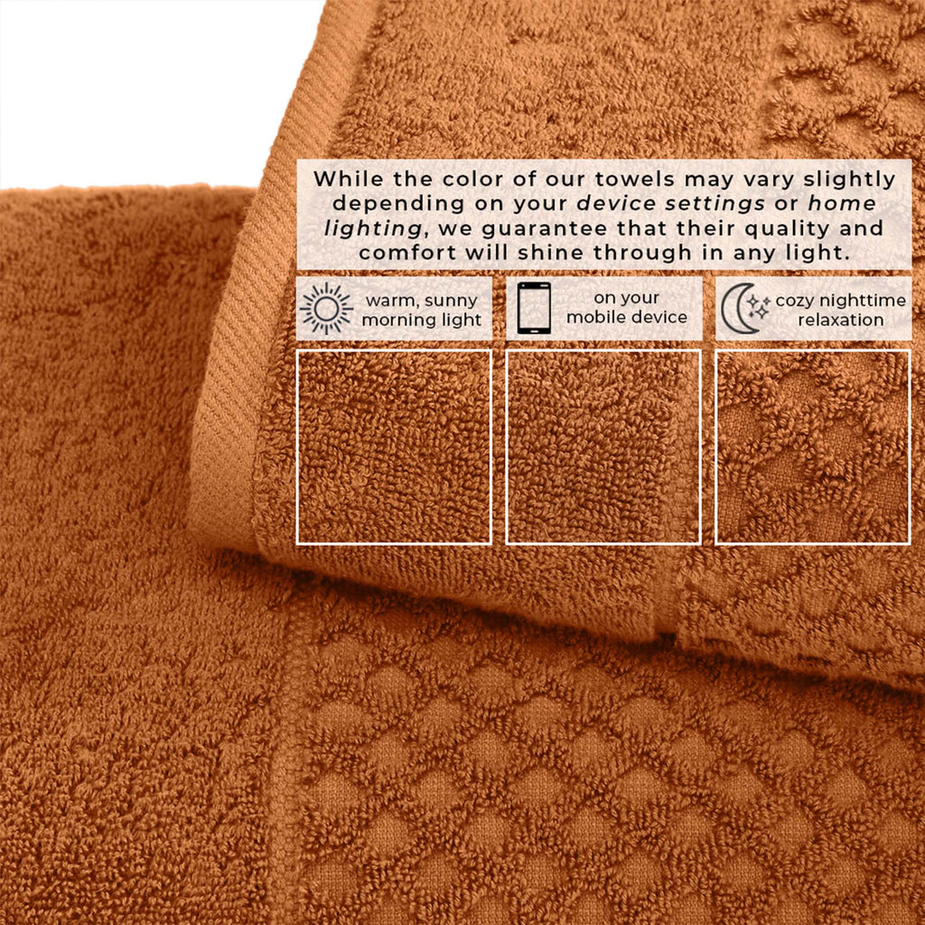 Cotton Diamond Bath Towel Set - Grayson Collection