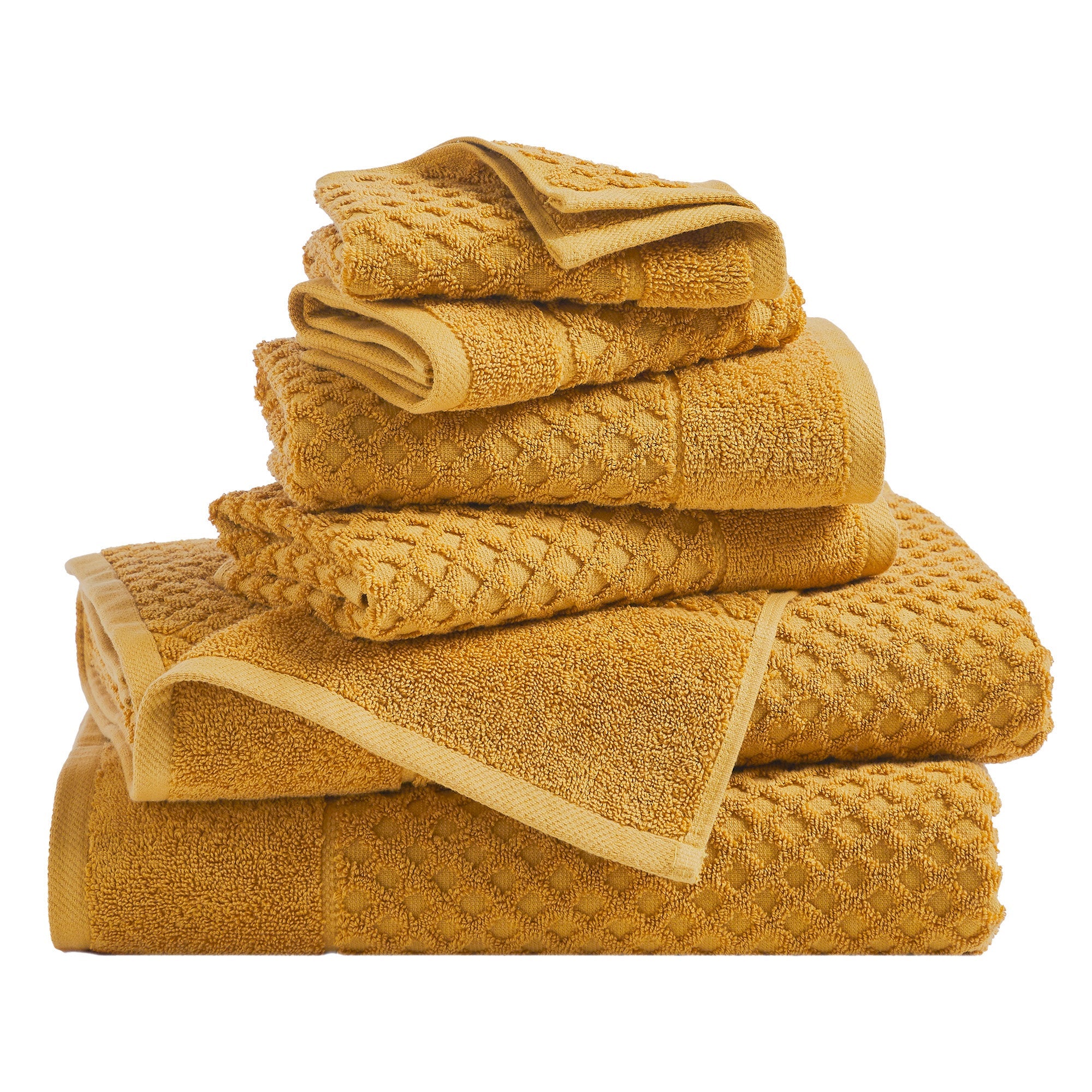 Cotton Diamond Bath Towel Set - Grayson Collection