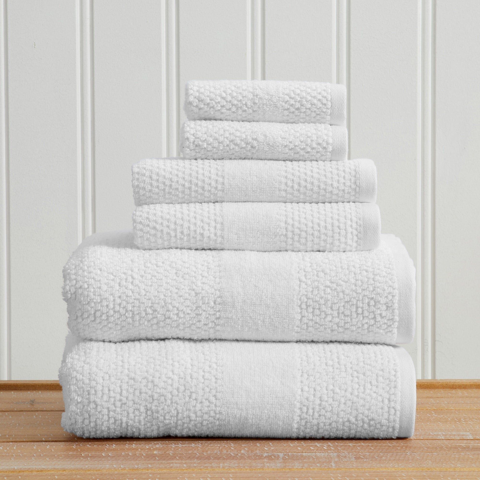 Woven Texture Bath Towel Set - Marbella Collection