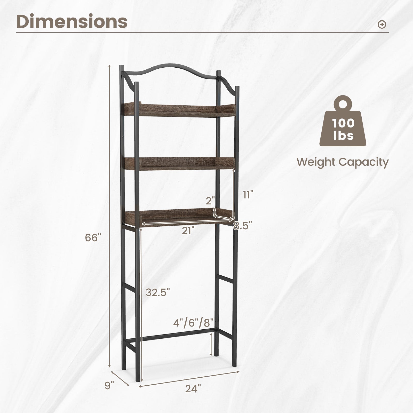 3-Tier Bathroom Space Saver