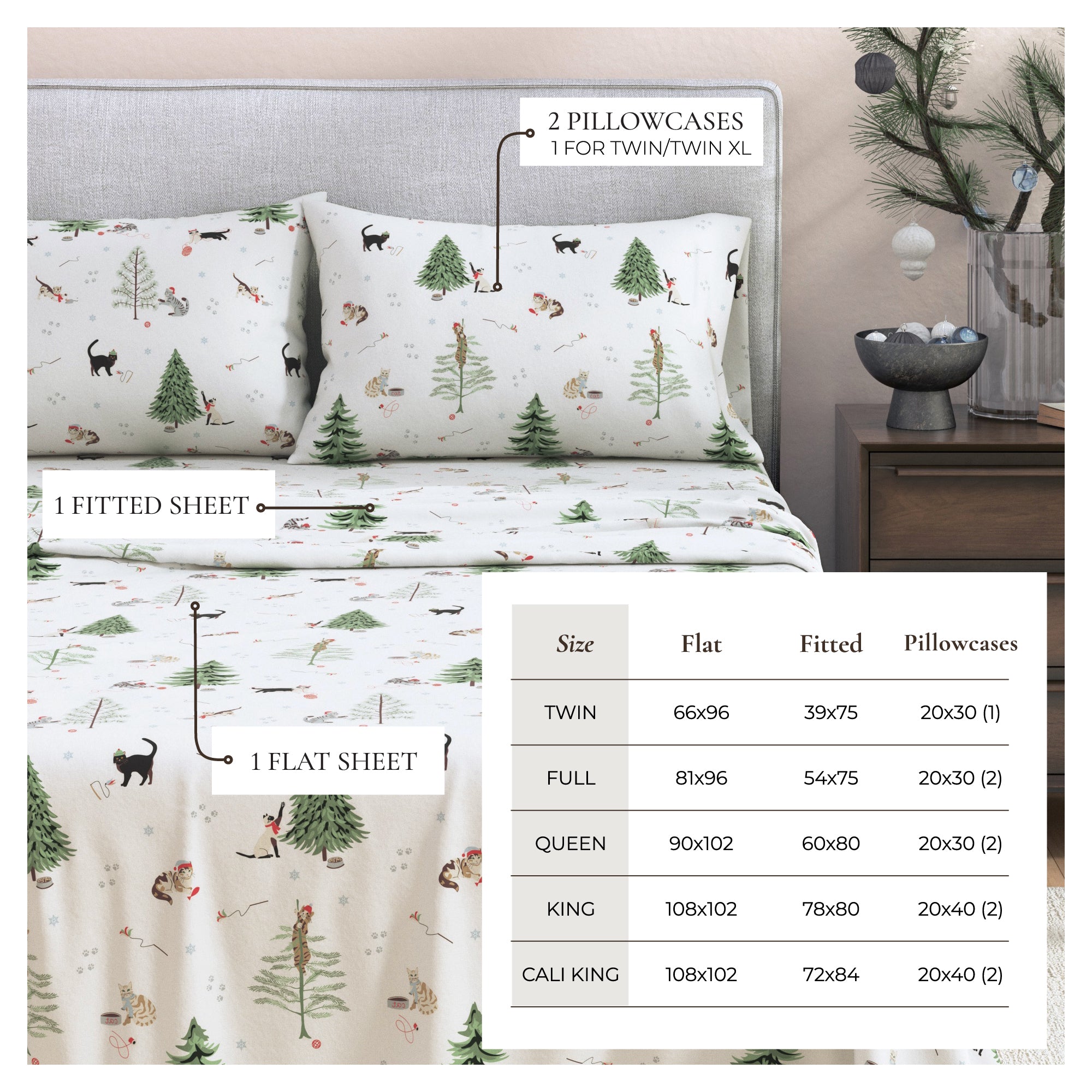 Turkish Cotton Flannel Sheet Sets - Boulder Collection