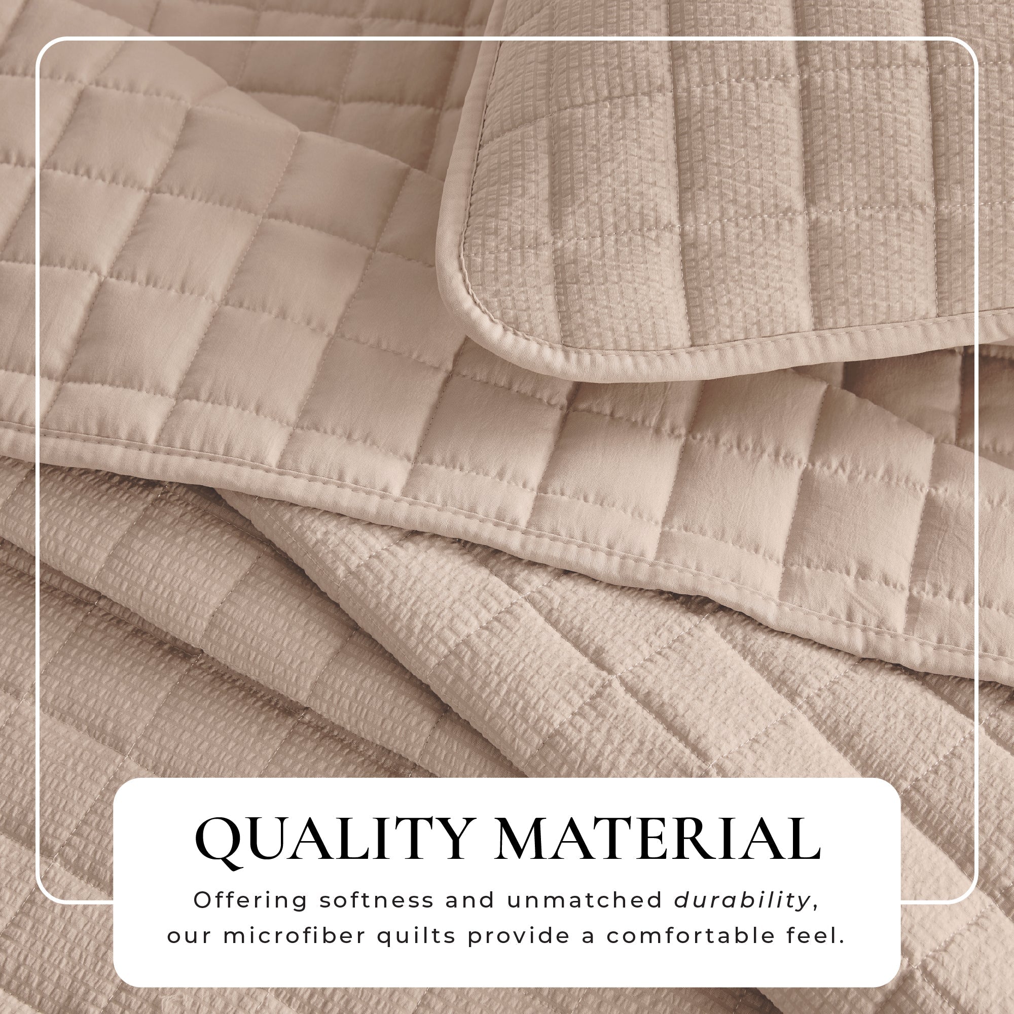 Box-Stitched Quilt Set - Seersucker Collection