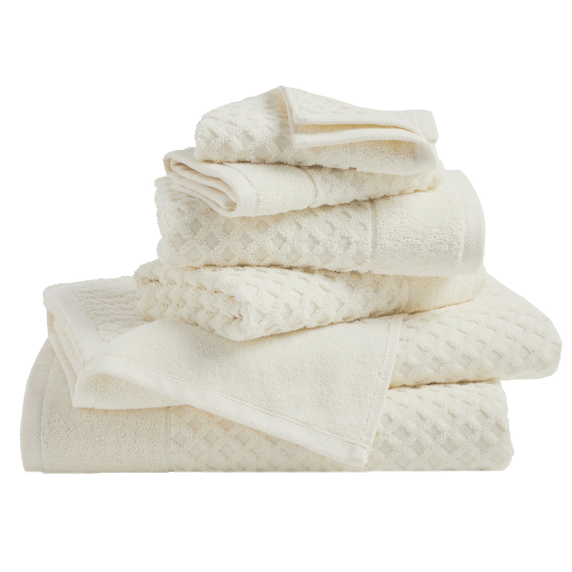 Cotton Diamond Bath Towel Set - Grayson Collection