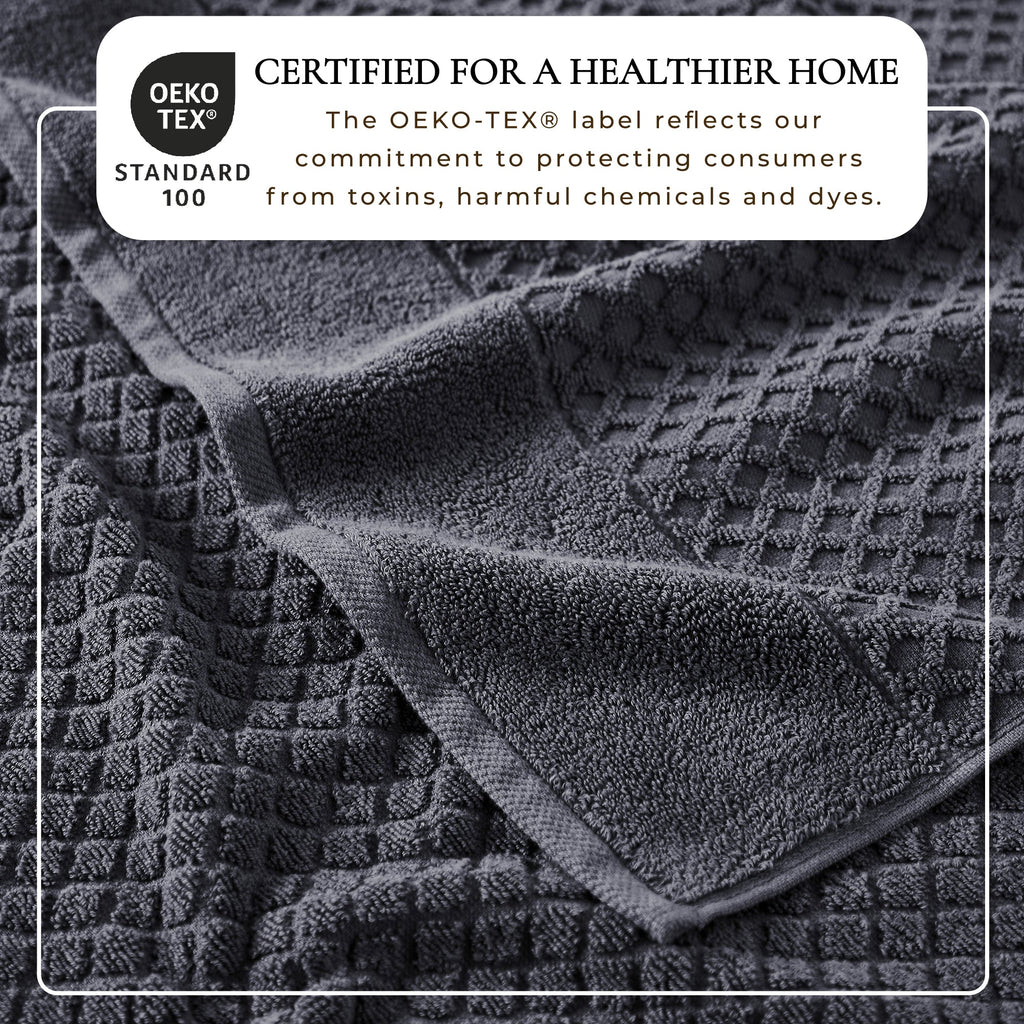 Cotton Diamond Bath Towel Set - Grayson Collection