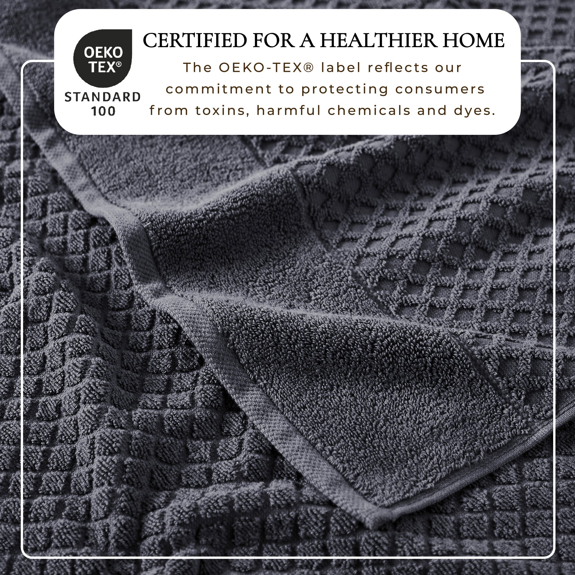 Cotton Diamond Bath Towel Set - Grayson Collection