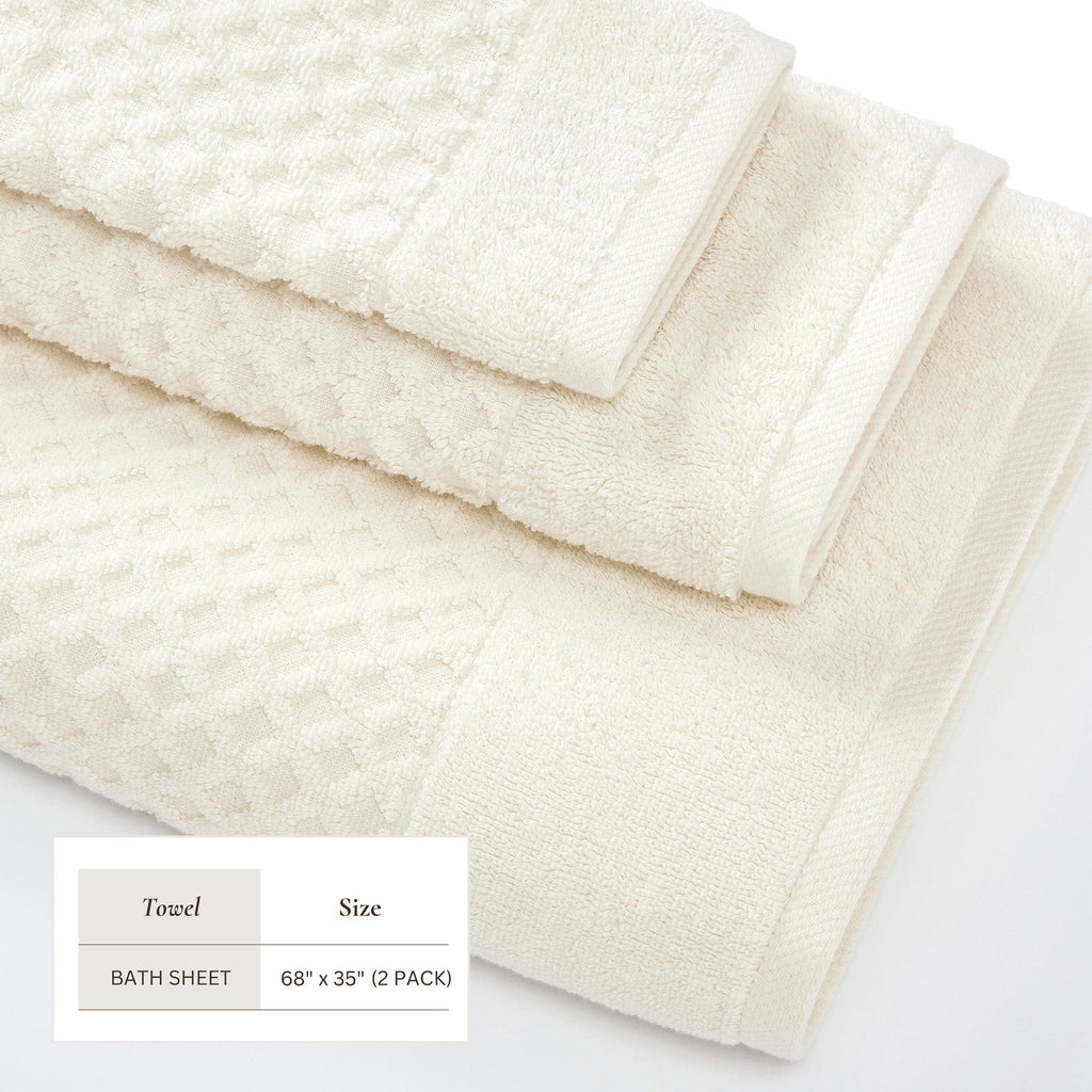 Cotton Diamond Bath Towel Set - Grayson Collection