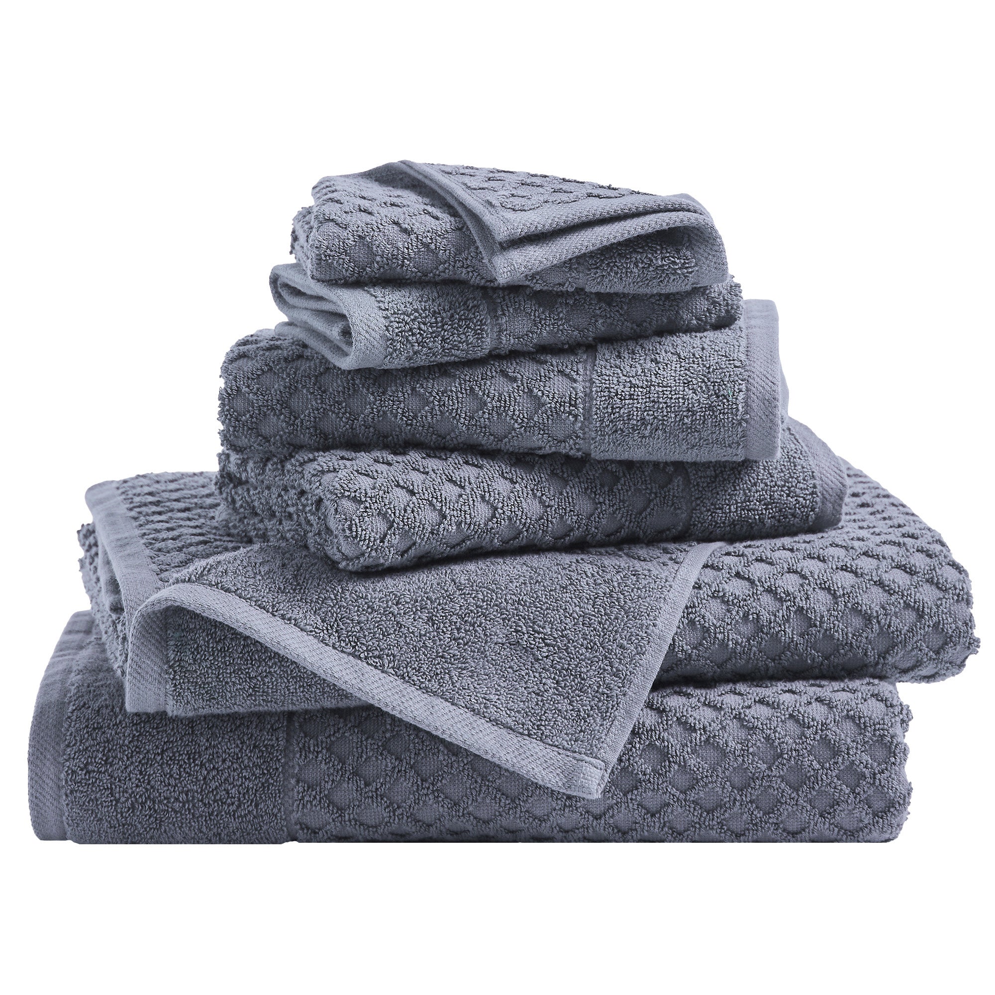 Cotton Diamond Bath Towel Set - Grayson Collection