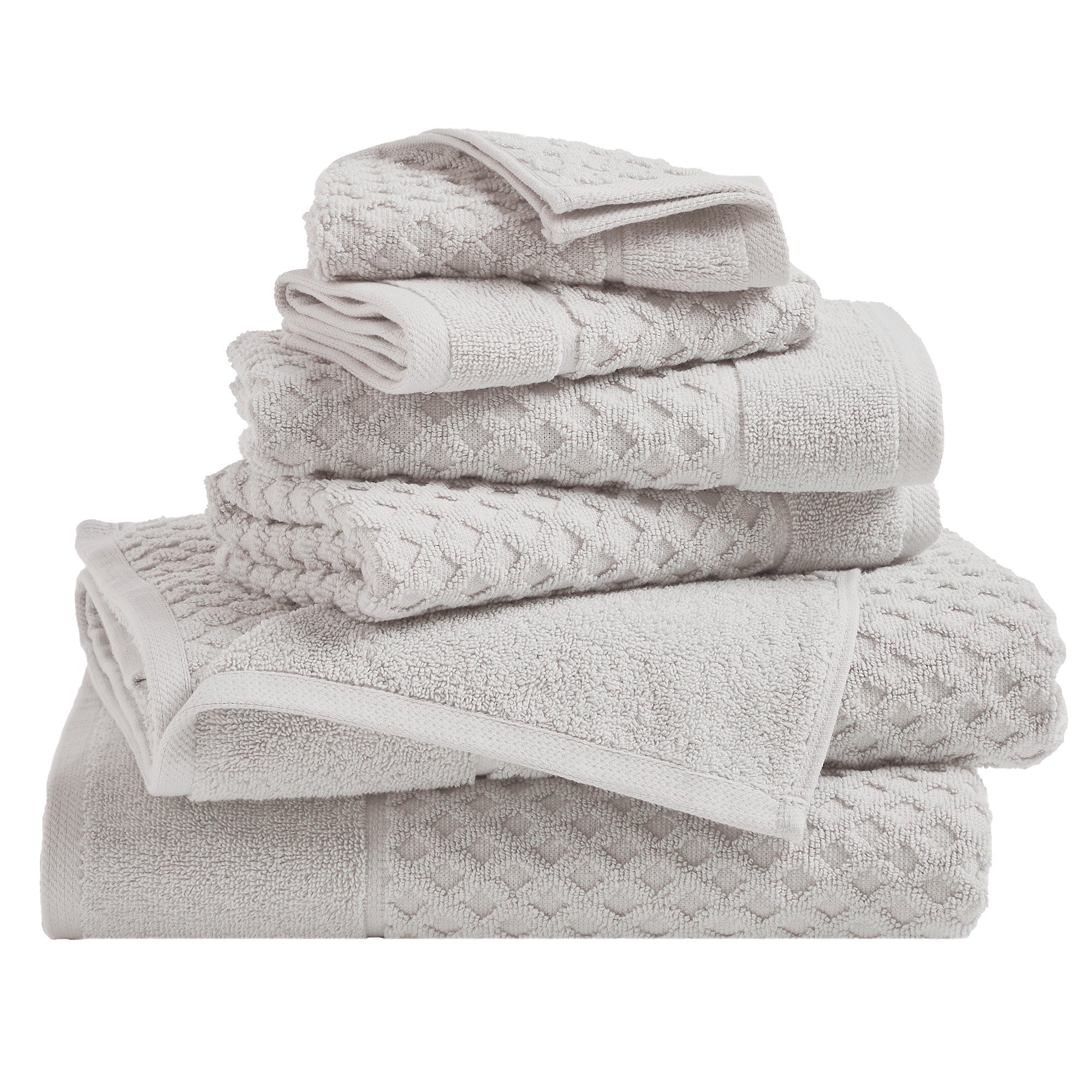 Cotton Diamond Bath Towel Set - Grayson Collection