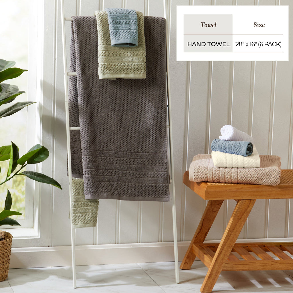 Checkered Jacquard Bath Towel Set - Giuliana Collection