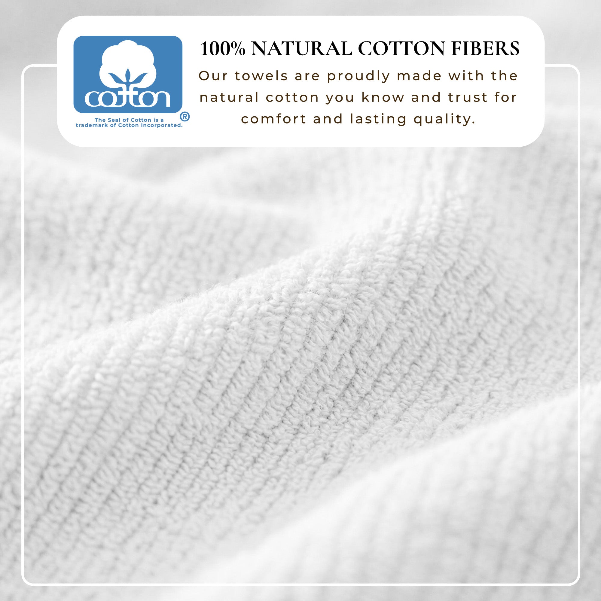 Cotton Ribbed 6-Piece Bath Towel Set - Georgiana Collection