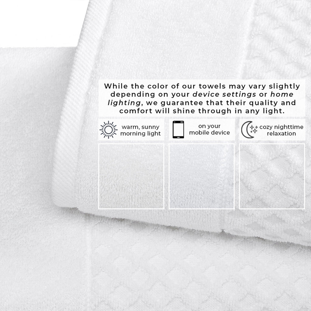 Cotton Diamond Bath Towel Set - Grayson Collection