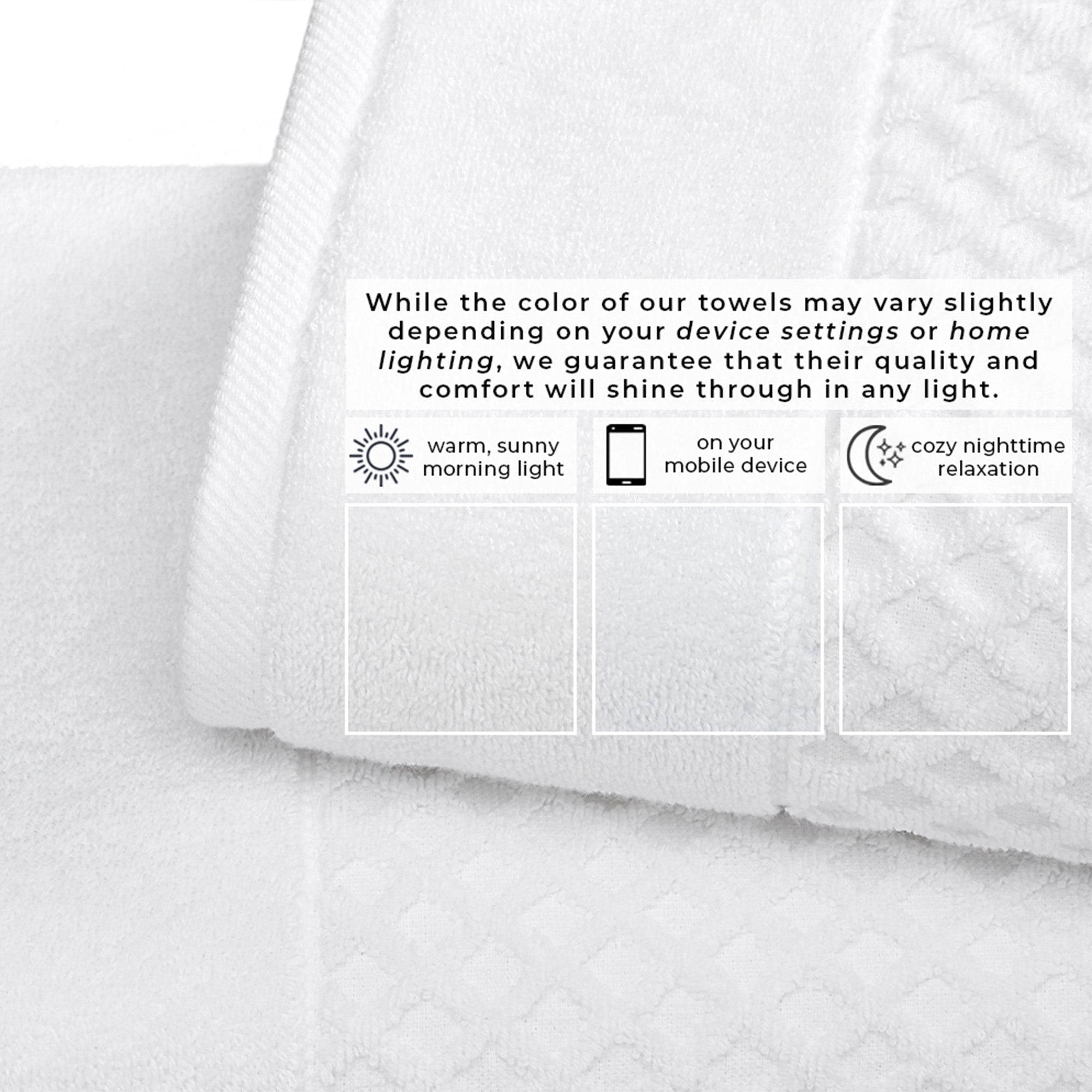 Cotton Diamond Bath Towel Set - Grayson Collection