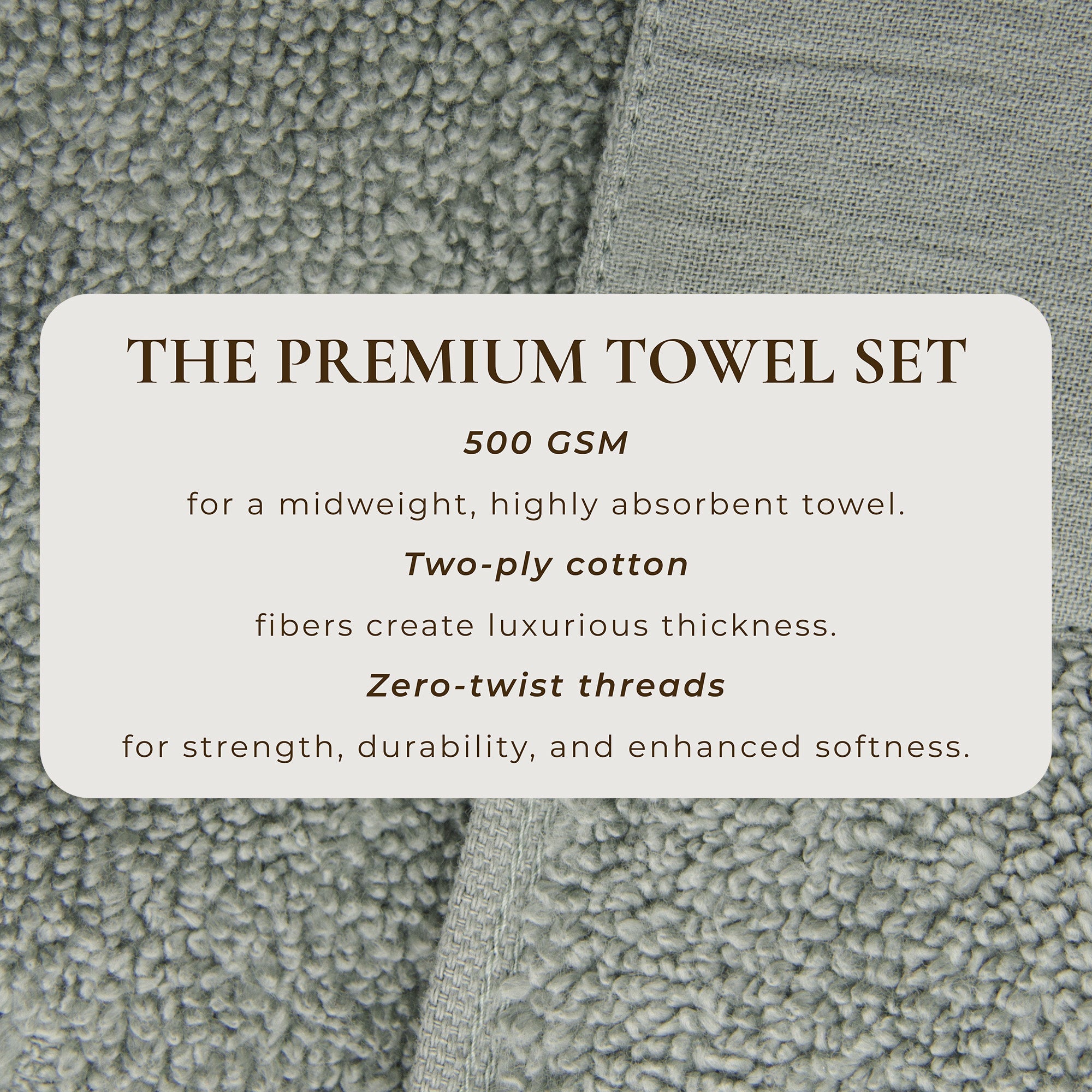 Border 6-Piece Towel Set - Priya Collection