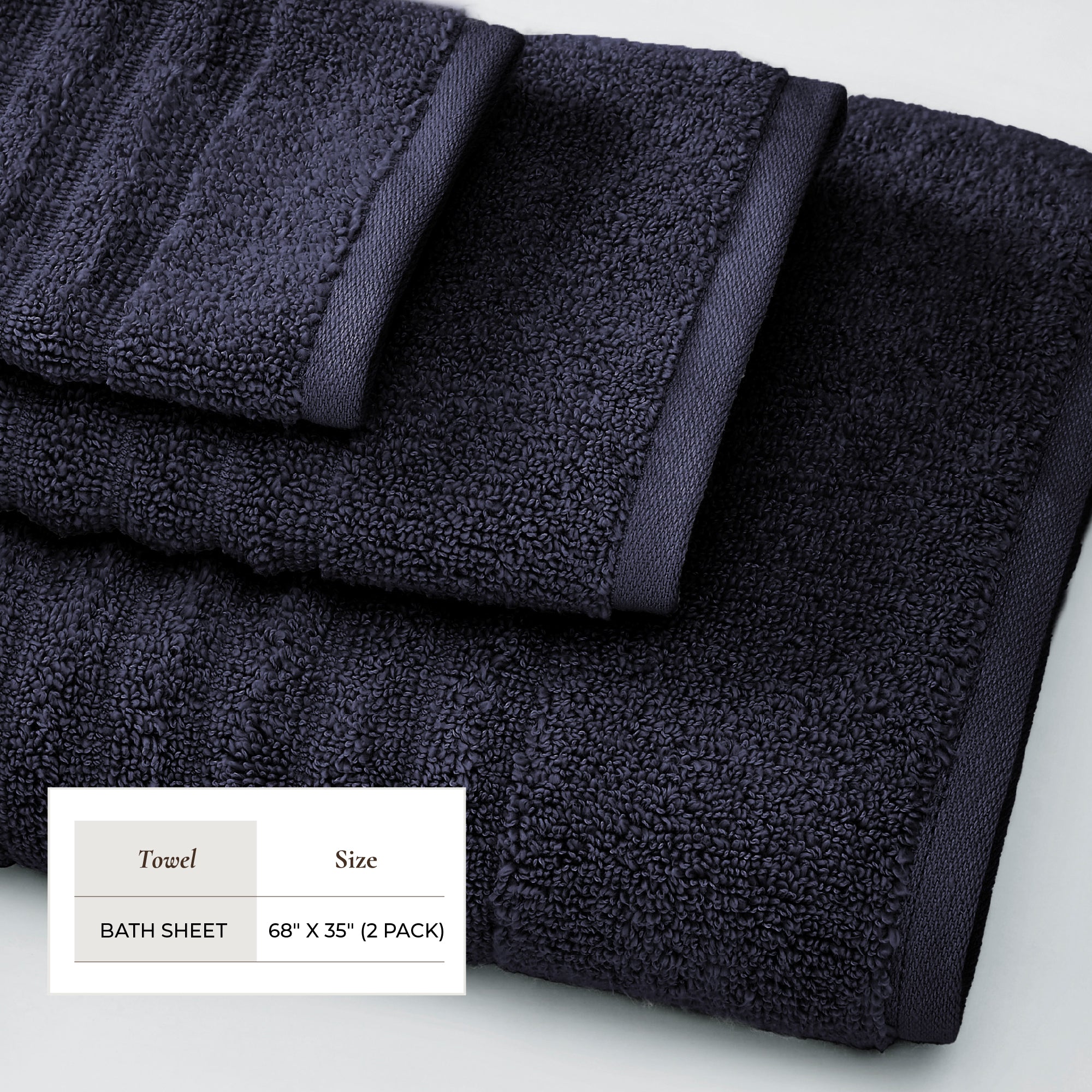 Combed Cotton Bath Towel Set - Karina Collection
