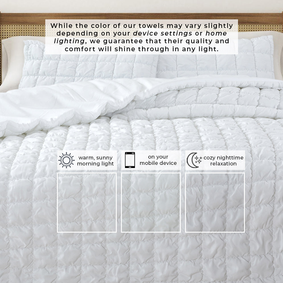 Puff Marshmallow Quilt Set - Marshmallow Collection