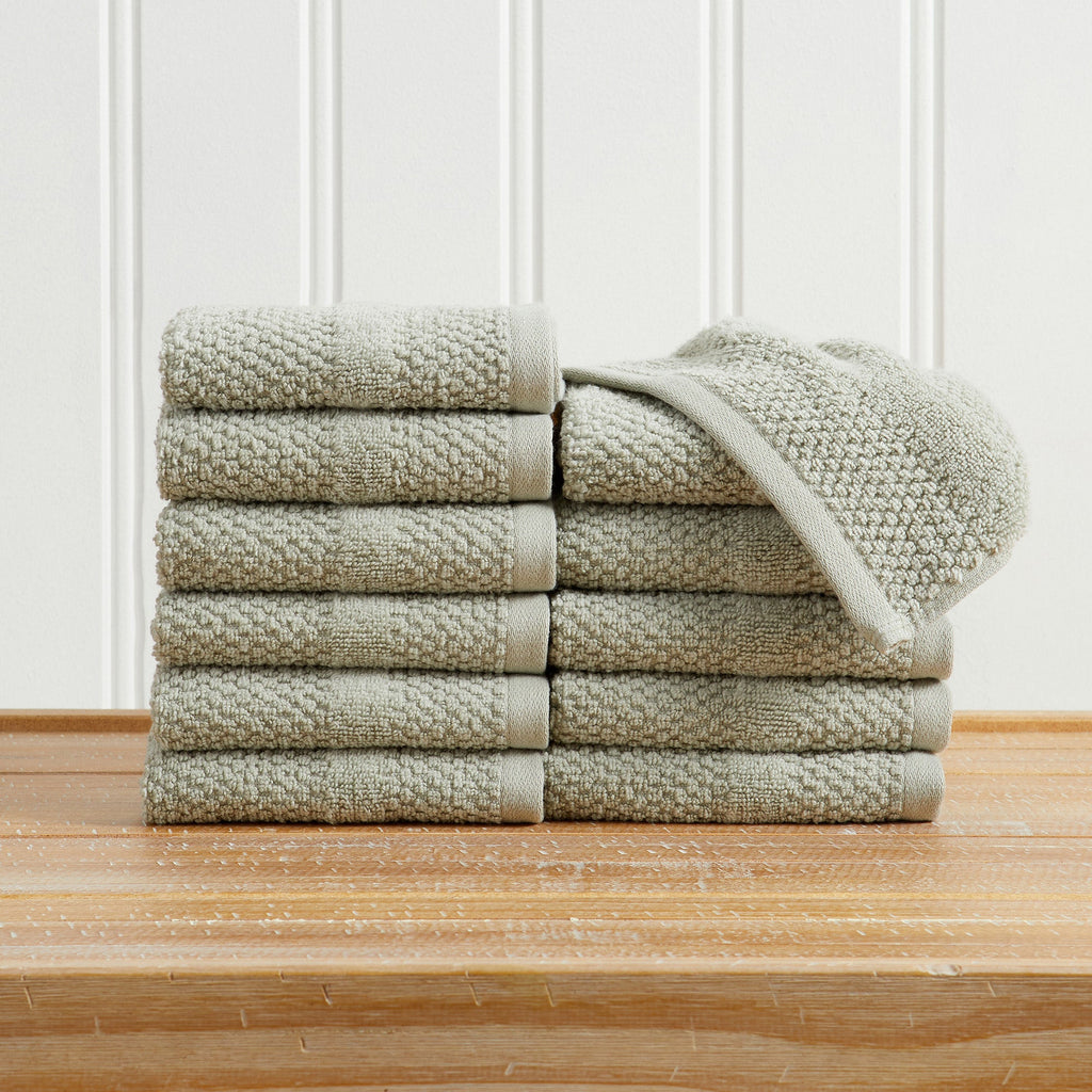 Woven Texture Bath Towel Set - Marbella Collection