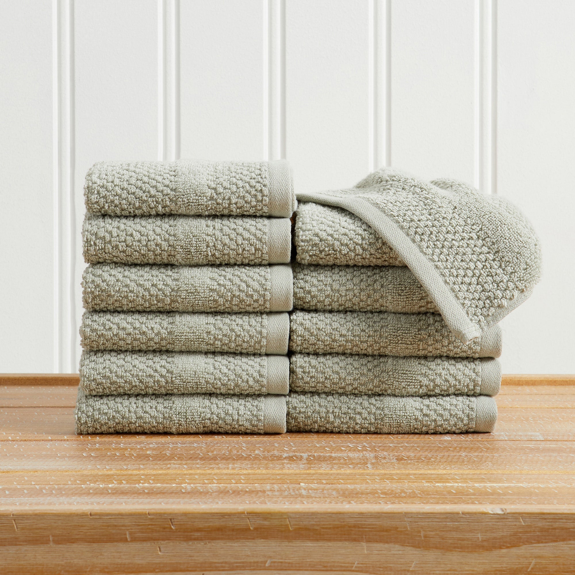 Woven Texture Bath Towel Set - Marbella Collection
