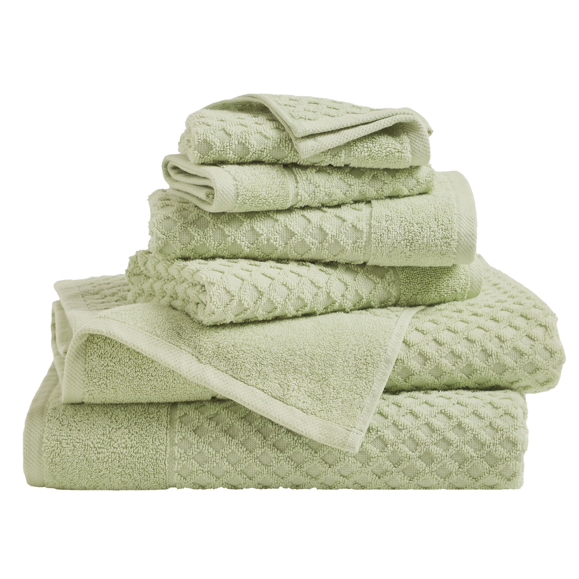 Cotton Diamond Bath Towel Set - Grayson Collection