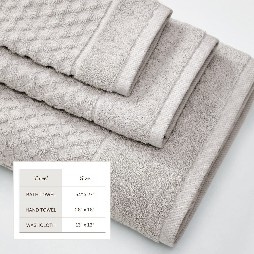 Cotton Diamond Bath Towel Set - Grayson Collection
