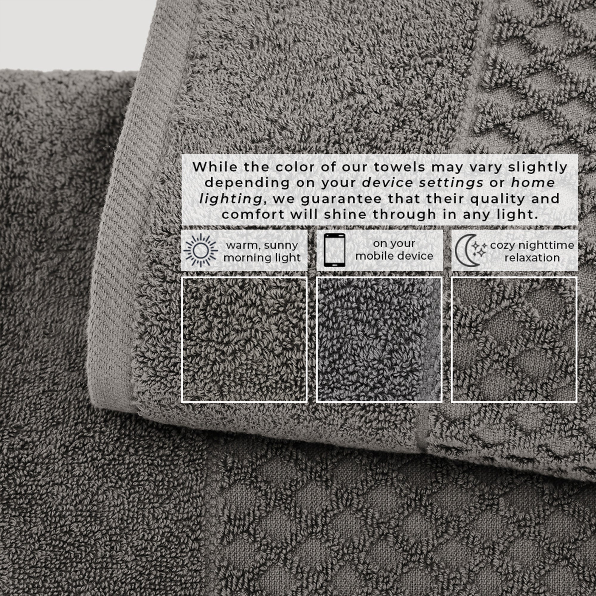 Cotton Diamond Bath Towel Set - Grayson Collection