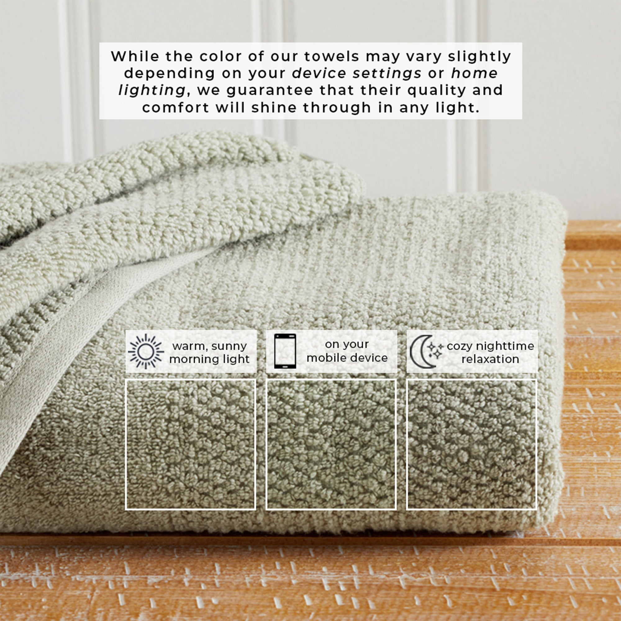 Woven Texture Bath Towel Set - Marbella Collection