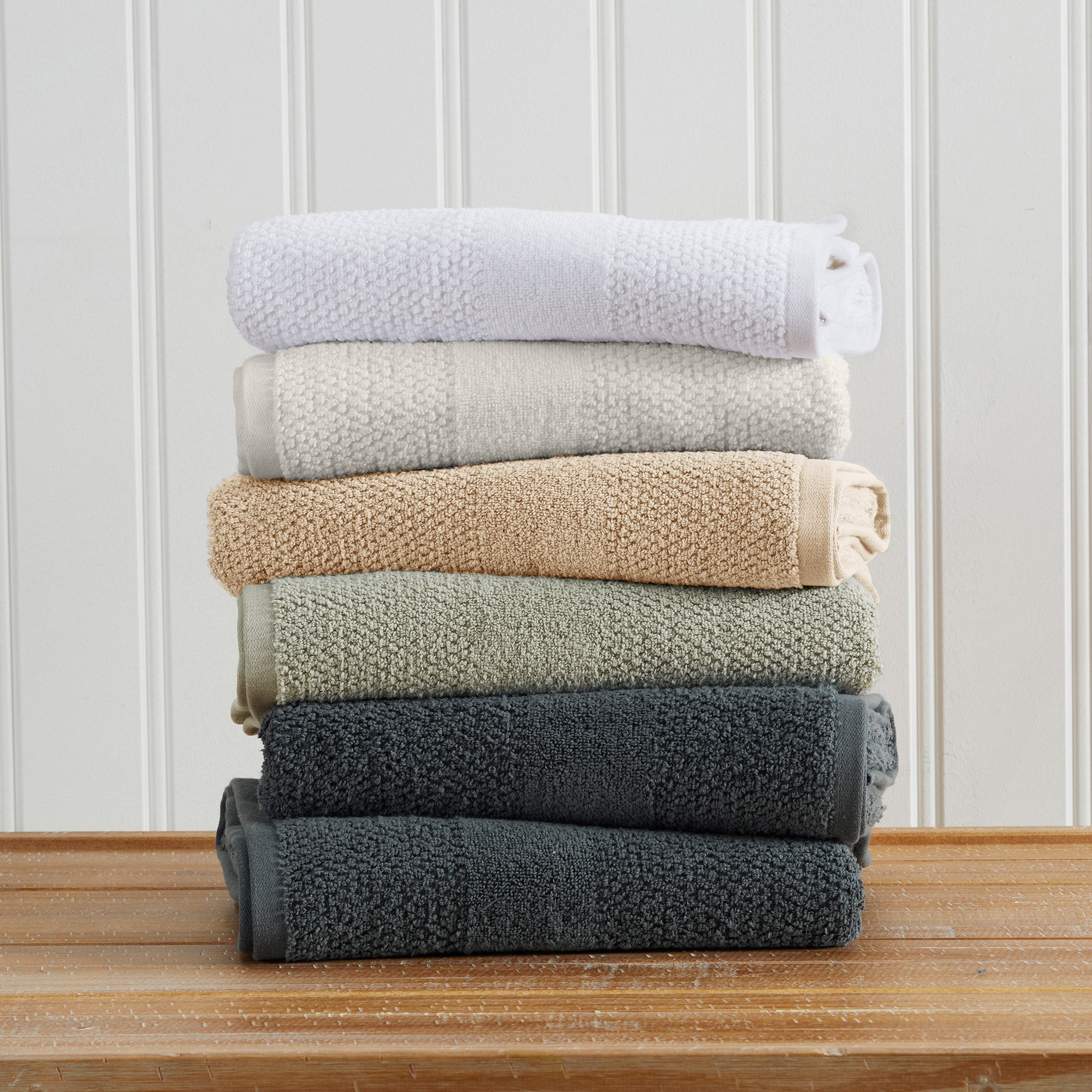 Woven Texture Bath Towel Set - Marbella Collection
