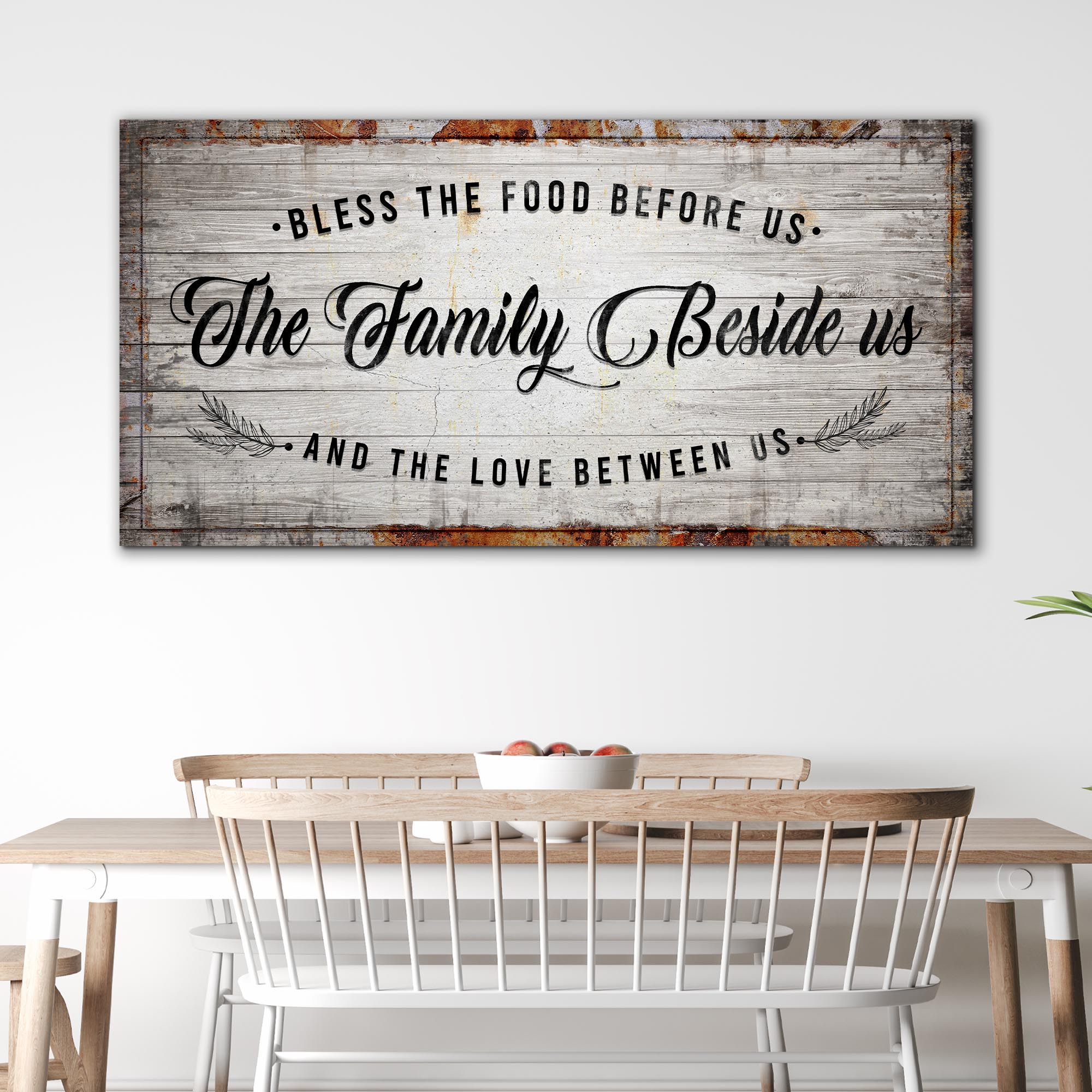 Bless The Food Before Us - Kitchen Sign