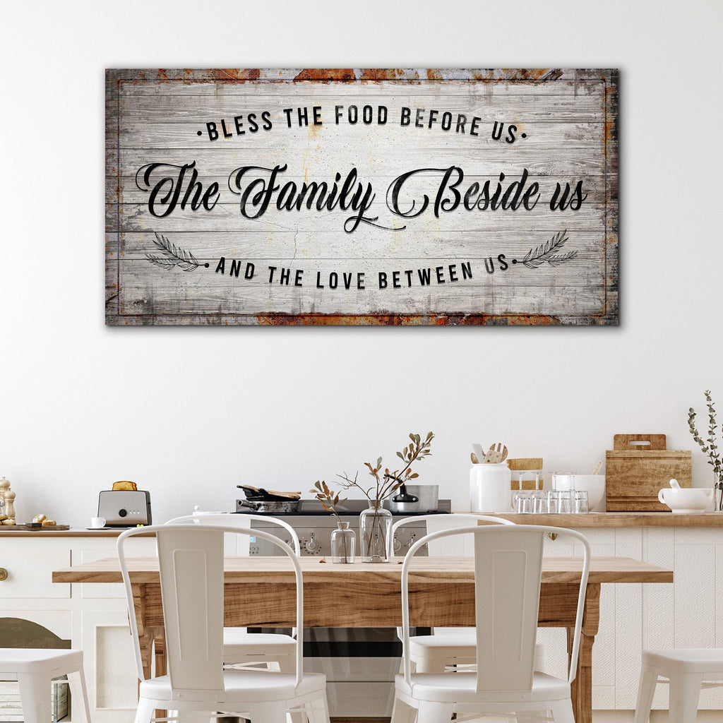 Bless The Food Before Us - Kitchen Sign