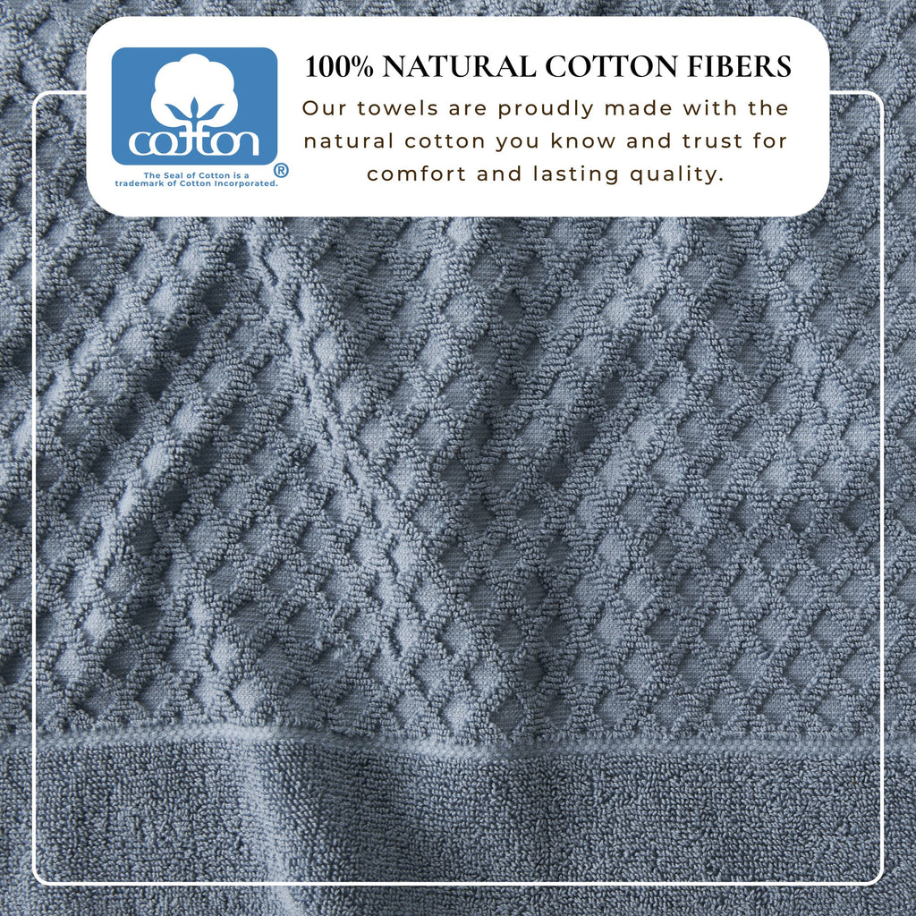 Cotton Diamond Bath Towel Set - Grayson Collection