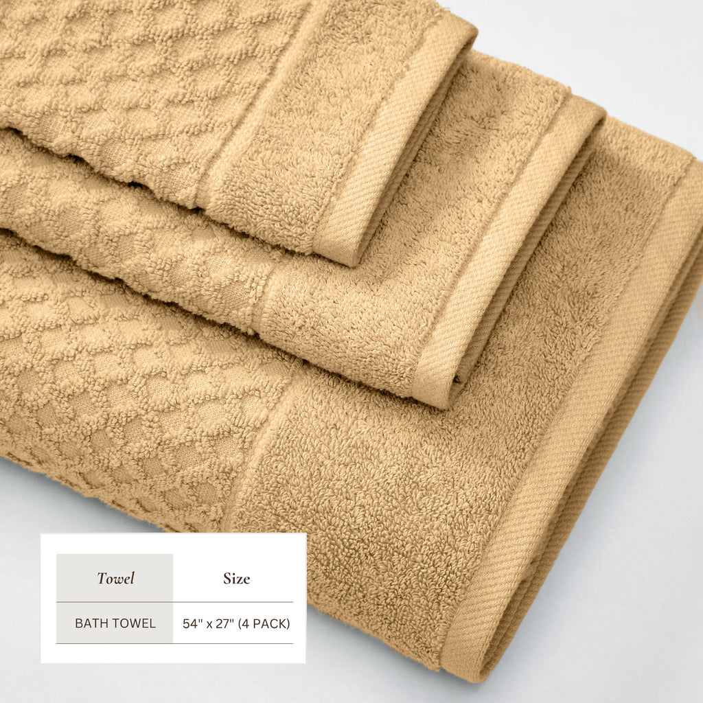 Cotton Diamond Bath Towel Set - Grayson Collection