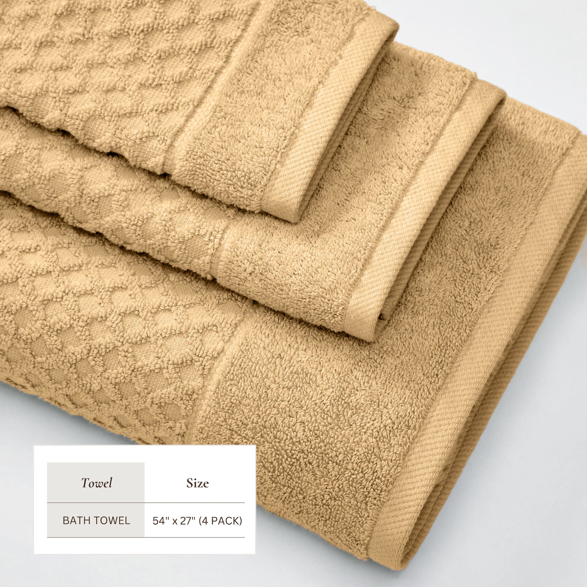 Cotton Diamond Bath Towel Set - Grayson Collection