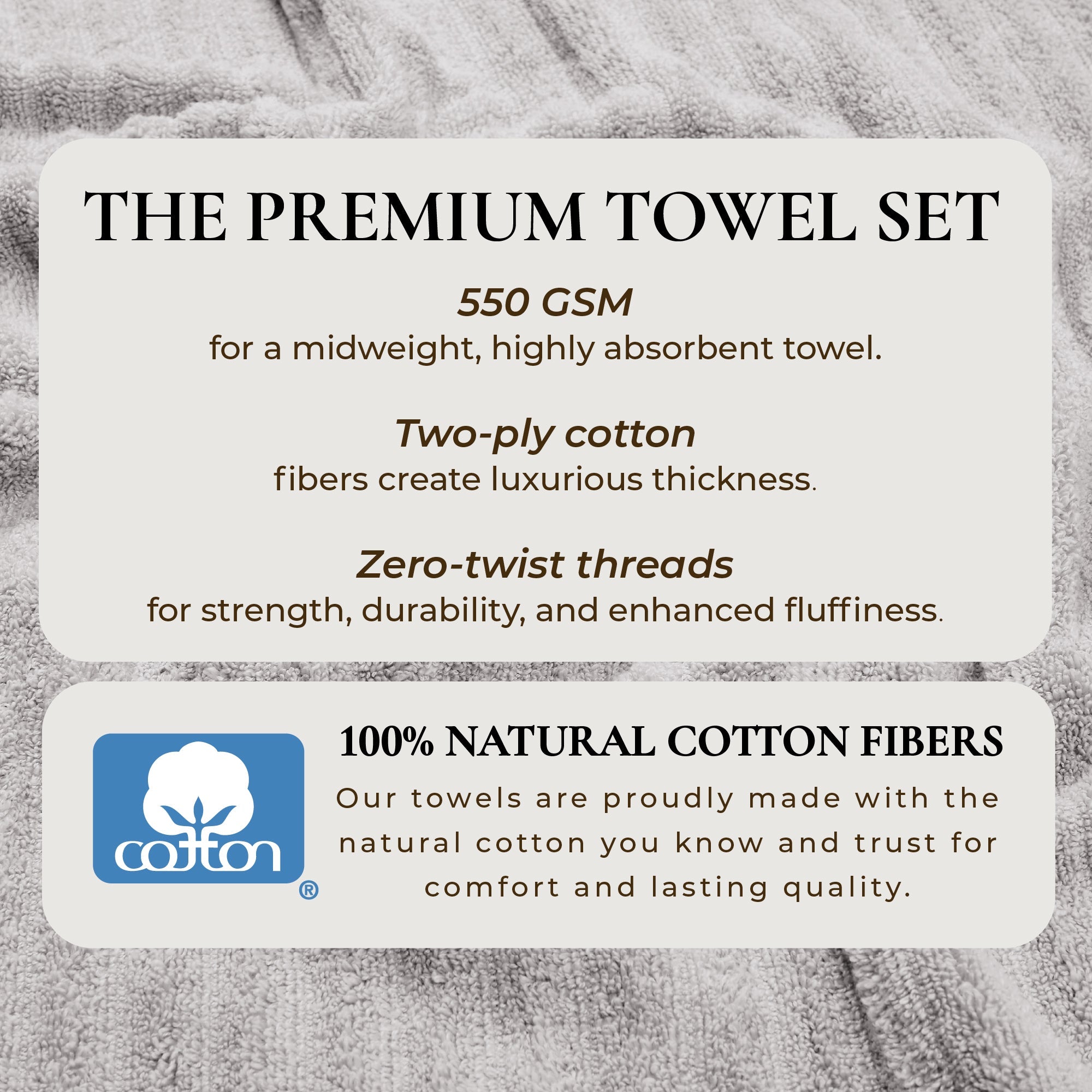 Combed Cotton Bath Towel Set - Karina Collection