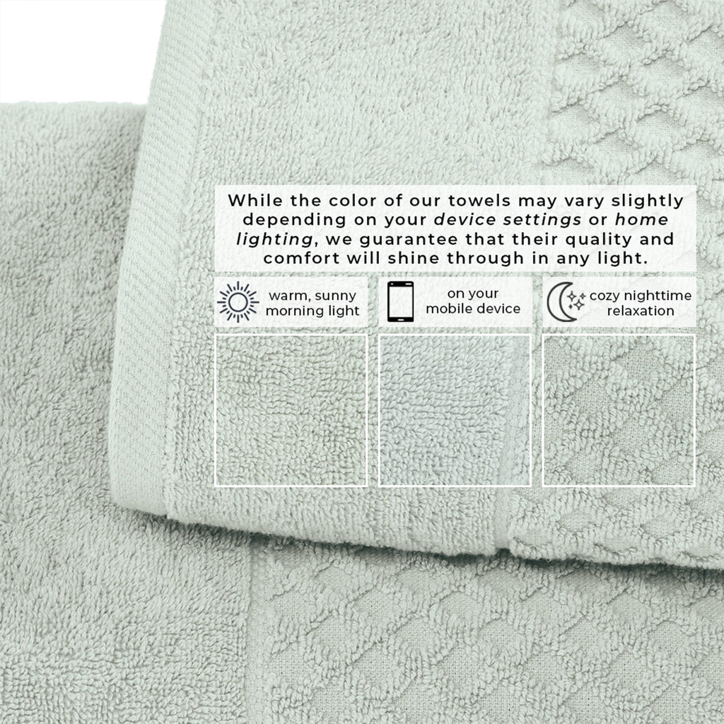 Cotton Diamond Bath Towel Set - Grayson Collection