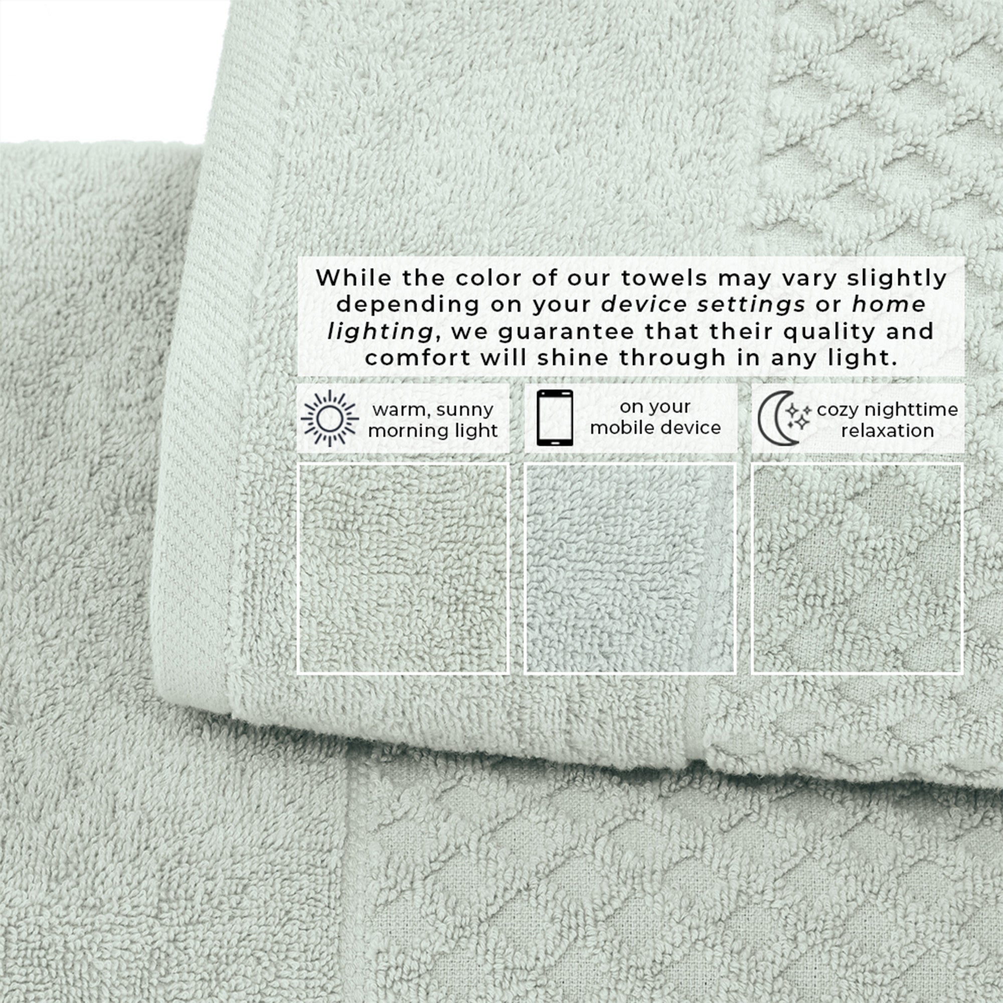 Cotton Diamond Bath Towel Set - Grayson Collection