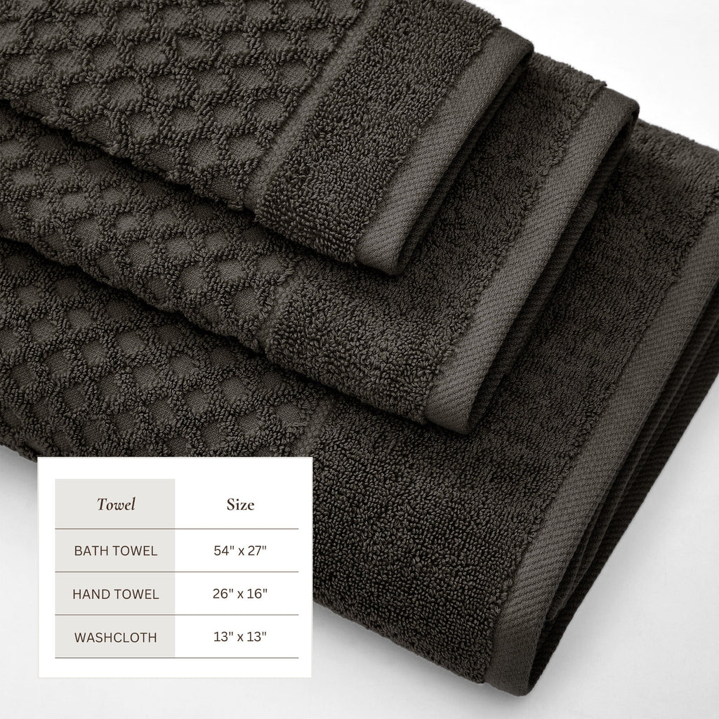 Cotton Diamond Bath Towel Set - Grayson Collection
