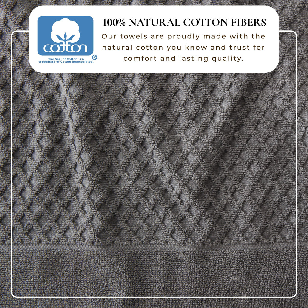 Cotton Diamond Bath Towel Set - Grayson Collection